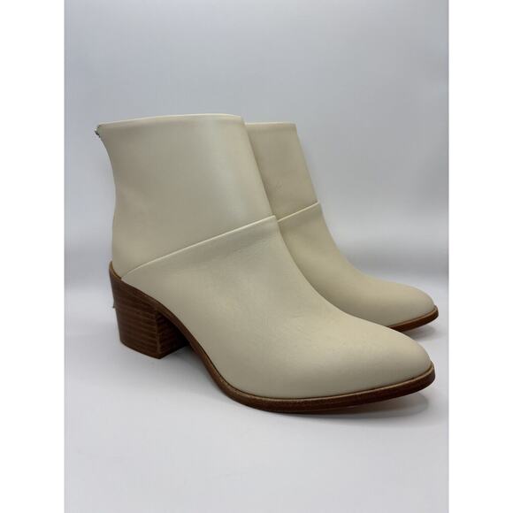 NEW Nisolo Dari Leather Ankle Boots Bone Cream MSRP $240 Women’s Size 8.5 - Picture 1 of 5